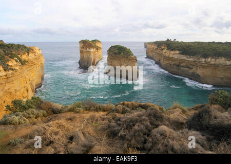 Loch Ard Gorge, gesehen von der Great Ocean Road, Port Campbell National Park, Victoria, Australien Stockfoto