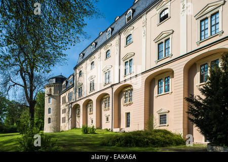 Herzogin Anna Amalia Library, Blick auf den Park mit Buch Turm, Weimar, Thüringen, Deutschland Stockfoto