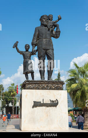 Denkmal für St. Nikolaus in der Stadtzentrum, Demre, Provinz Antalya, Türkei Stockfoto