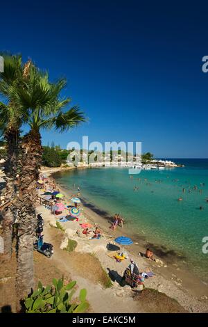 Fontane Bianche Strand, Syrakus, Provinz von Syrakus, Sizilien, Italien Stockfoto