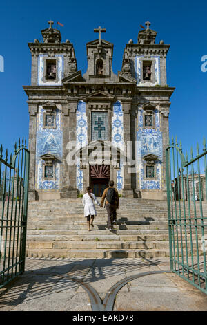 Igreja de Santo Ildefonso, Kirche von St. Ildefonso, Porto, Bezirk von Porto, Portugal Stockfoto