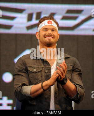 Schauspieler Kellan Lutz von "The Expendables 3' auf der 27. internationalen Filmfestival. Stockfoto