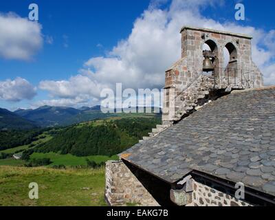 Die Kapelle Saint-Antoine Chastel Sur Murat, Cantal, Auvergne. Frankreich Stockfoto