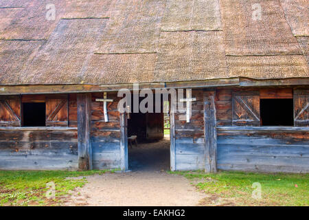 Saint-Joseph-Kirche in Saint-Marie unter den Huron; Original authentische Native American Indian Village; Midland, Ontario; Kanada Stockfoto