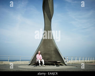 Bilder aus der Serie 'Vergnügen Prom' von Mark Reeves, Fotografien, die Erkundung der neuen Promenade Sanierung in Blackpool Stockfoto