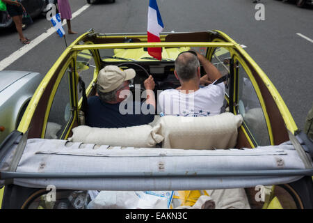 Citroen Auto-show in der Bastille Day Parade in New York City Stockfoto