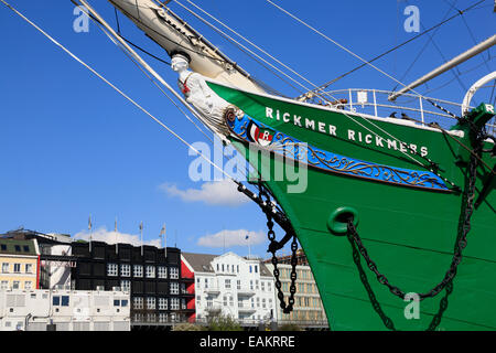 Museumsschiff RICKMER RICKMERS, Hamburg Hafen, Deutschland, Europa Stockfoto