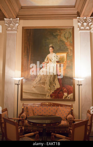 Malerei in der Kammer des königlichen Palastes (Niederländisch: Koninklijk Paleis) in Amsterdam, Holland, Niederlande. Stockfoto
