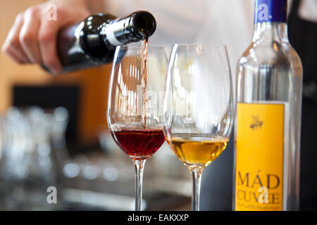 Dessert-Weine in Missoula, Montana. (Foto von Bess Brownlee) Stockfoto