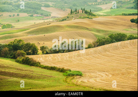 Schöne toskanische Landschaft Atmosphäre im Sturm Stockfoto