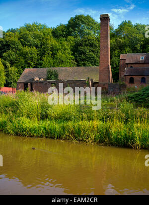 Shropshire Kanal bei Blists Hill Victorian Town Museum unter freiem Himmel am Madeley in Telford UK laufen von Ironbridge Gorge Museum Trust Stockfoto