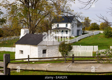 Joseph Poffenberger Farm, Antietam National Battlefield, Sharpsburg, Maryland, USA. Stockfoto