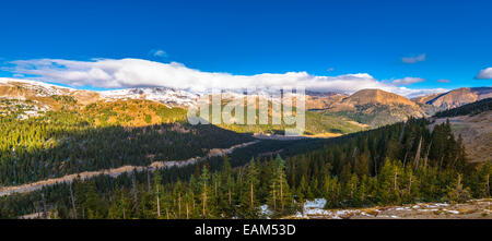 Panoramablick von der Loveland Pass-Colorado Stockfoto