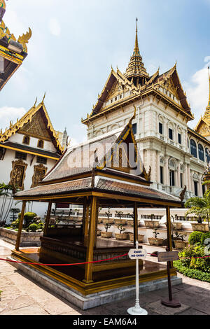 Sanamchand Pavillon im Tempel Wat Phra Kaeo, Bangkok, Thailand Stockfoto