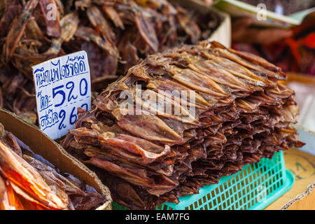 getrocknete Meeresfrüchte auf einem Thai Street-Markt in Bangkok, Thailand Stockfoto