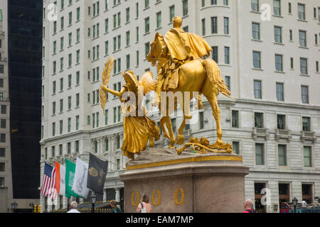 William Tecumseh Sherman Statue in New York City Stockfoto