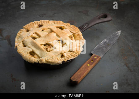 Frisch gebackenen Apfelkuchen Stockfoto