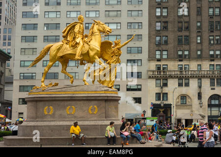 William Tecumseh Sherman Statue in New York City Stockfoto