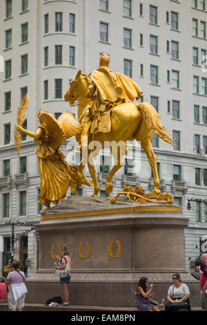 William Tecumseh Sherman Statue in New York City Stockfoto