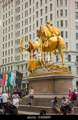 William Tecumseh Sherman Statue in New York City Stockfoto