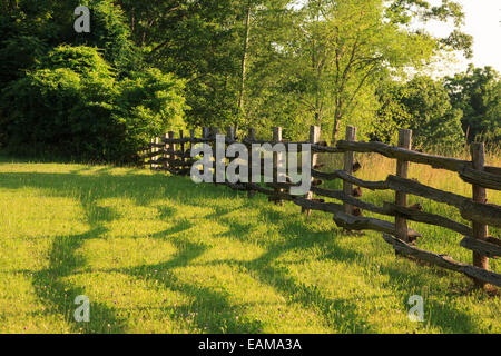 Ackerland in der Nähe von heißen Quellen, Bad Land, Virginia, USA Stockfoto