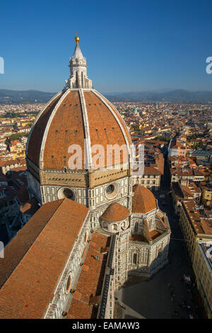 Draufsicht auf den Dom und die Stadt von Florenz, Toskana, Italien Stockfoto