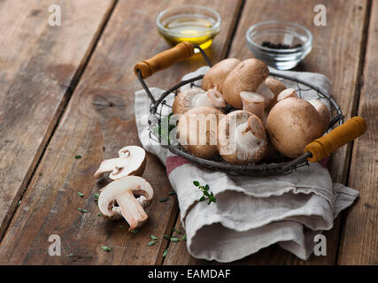 Frische Champignon Champignons Stockfoto