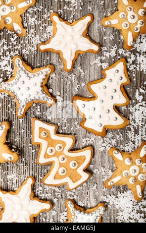 Lebkuchen-Cookies-Muster Stockfoto