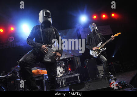 Sumperk, Tschechische Republik. 16. November 2014. Italienische die Cyborgs führen im Rahmen des Blues Alive Festival in Sumperk, Tschechische Republik, 16. November 2014. © Ludek Perina/CTK Foto/Alamy Live-Nachrichten Stockfoto