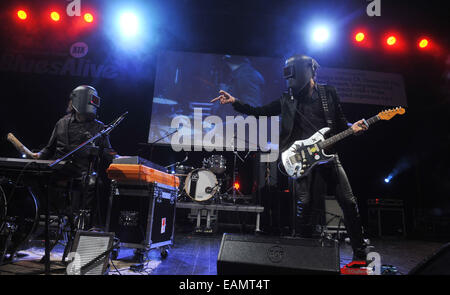 Sumperk, Tschechische Republik. 16. November 2014. Italienische die Cyborgs führen im Rahmen des Blues Alive Festival in Sumperk, Tschechische Republik, 16. November 2014. © Ludek Perina/CTK Foto/Alamy Live-Nachrichten Stockfoto