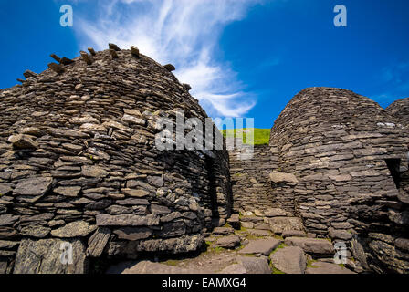 die berühmte Insel Skellig Michael in Irland Stockfoto