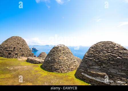 die berühmte Insel Skellig Michael in Irland Stockfoto