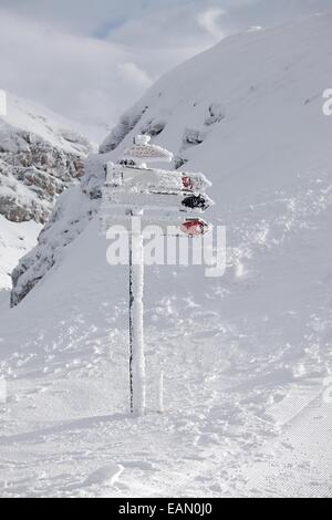 Winter-Zeichen Stockfoto