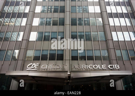 Credit Agricole-Hauptsitz in New York City Stockfoto