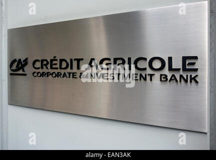 Credit Agricole-Hauptsitz in New York City Stockfoto