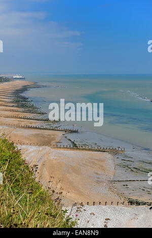 Holywell Rückzug Strand. Eastbourne. East Sussex. UK Stockfoto