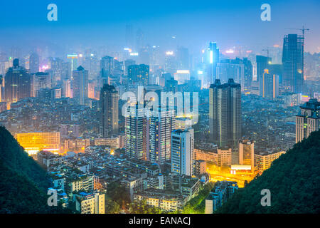 Guiyang, Guizhou, China Innenstadt Skyline.