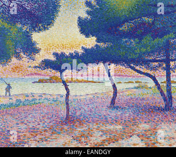 Henri-Edmond Cross La Plage de Saint-Clair Stockfoto