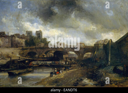 Johan Barthold Jongkind der Pont Neuf Stockfoto