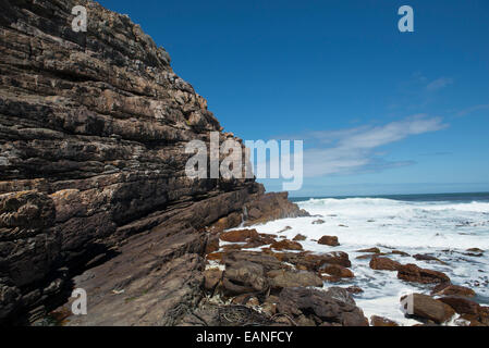 Felsige Küste zum Kap der guten Hoffnung, Western Cape, Südafrika Stockfoto