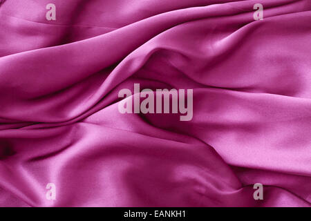 Teil eines lila seidig Kleidungsstücks als Backgorund Bild Stockfoto