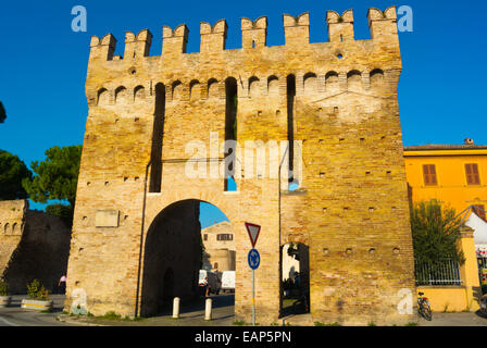 Porta Maggiore, Tor zum Centro Storico, Fano, Marken, Italien Stockfoto