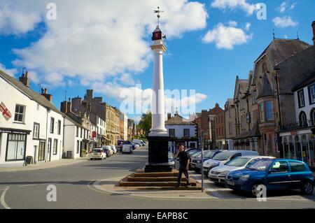 Das hohe Kreuz Boroughgate. Appleby in Westmorland, Cumbria, England, Vereinigtes Königreich. Stockfoto