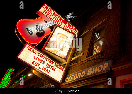 Ernest Tubb Plattenladen. Nashville, Tennessee Stockfoto