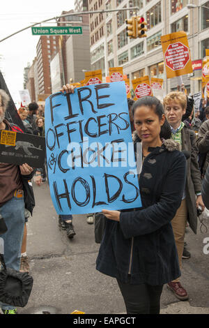 22. Nov jährlich unbewaffneten Demonstration gegen Polizeigewalt und die Tötung von Zivilisten in den USA. Stockfoto