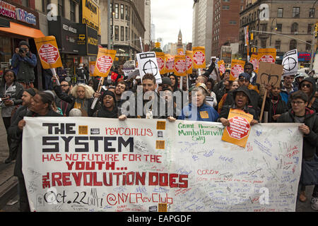 22. Nov jährlich unbewaffneten Demonstration gegen Polizeigewalt und die Tötung von Zivilisten in den USA. Stockfoto