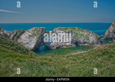 Lulwoth Knautsch und Stair Hole. Lulworth Dorset. England, Uk Stockfoto