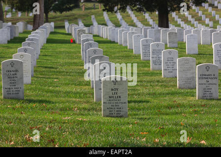 Nationalfriedhof Arlington, Virginia, USA Stockfoto