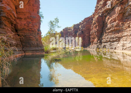 Pool im Kalamina Gorge, Karijini NP, WA, Australien Stockfoto