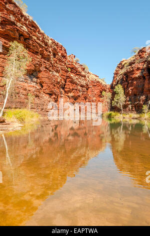 Pool im Kalamina Gorge, Karijini NP, WA, Australien Stockfoto